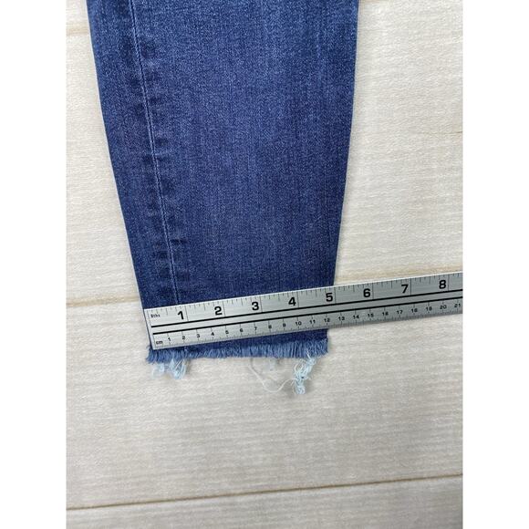 Gap 1969 Womens 0/25 Blue Denim True Skinny Curvy Cropped Ankle Jeggings Stretch - Picture 9 of 11